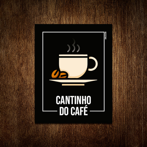Kit 5 Placa Sinalização - Setor Cantinho Do Café