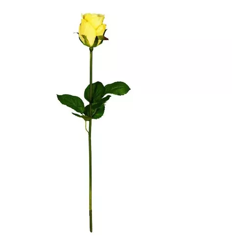 Rosa Amarela Artificial - 35 Unid / Flor Botão Casamento | Parcelamento sem  juros