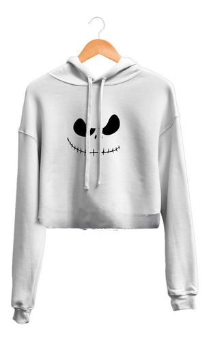 Hoodie Crop Top Jack Skellington