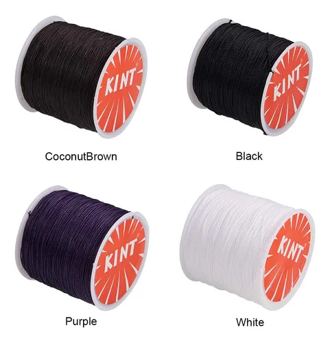4 Rollos De Hilo De Poliester Encerado Para Joyas Y Macrame