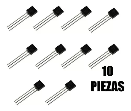 Nuevo 10 PiezasTransistor 2N2222A 2N2222 NPN 40V 0,6A 600mA TO-92 
