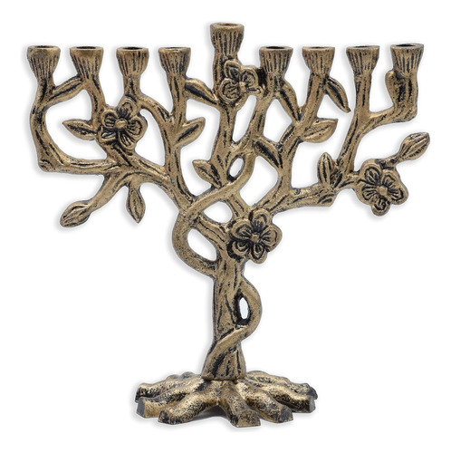 Ner Mitzvah Menorah, Estilo Árvore Da Vida, Alumínio Aa Aa