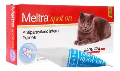 comprar Meltra Spot On 4-8 Kg Desparasitante Interno Para Gatos 