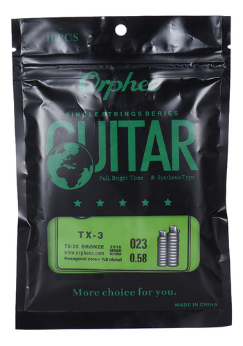 Strings Tension Orphee (guitarra.. 023), Tanga 75/25, Acero