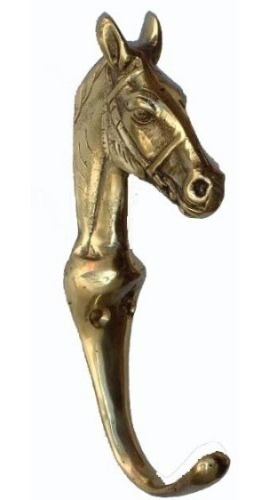 Gancho Cabide Pendurador De Parede Cara De Cavalo Em Bronze