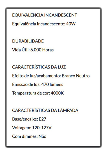 Lâmpada Compacta 2u Ge 9w 127v 4000k(br Neutro)e27