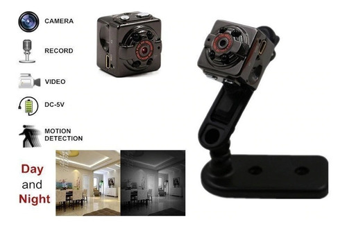 Mini Camara Sq8 Microsd Metalica Infrarojo Hdmi + Soporte
