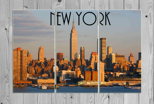 Cuadro 80x120cm Ciudad Mundo Paisaje New York Ny M3