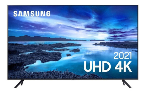Imagem 1 de 6 de Smart Tv Uhd Led 4k 43  Samsung 43au7700 Alexa Bivolt