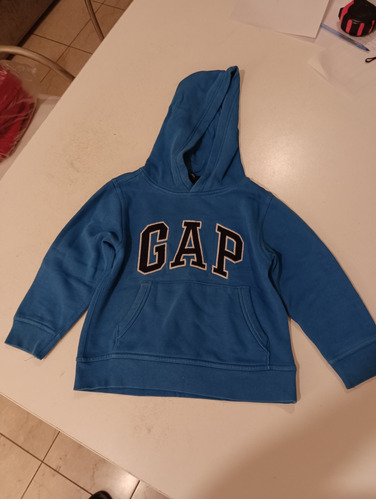 Buzo Con Capucha Y Logo Gap, Color Azul, Niño De 4/5 Años