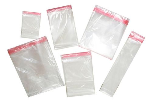 Bolsas Celofán Mr Tape Adhesivo 10x15cm Transparente 100pzs
