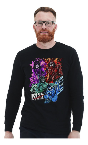 Polera Ml Kiss End Of The Road World Tour Rock Impresión Dir