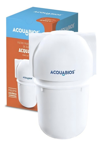 Filtro Acqua 5 Branco Carbon Block Ponto Uso 1/2 Acquabios