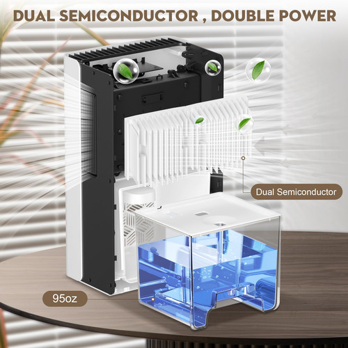 Desumidificador Tolife Para Sala, Tanque De Água De 2,8 L, 8