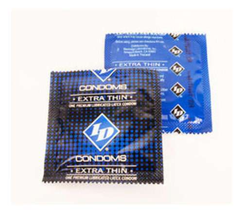 Paquete De 3 Id Condones Preservativo Latex Extra Delgados