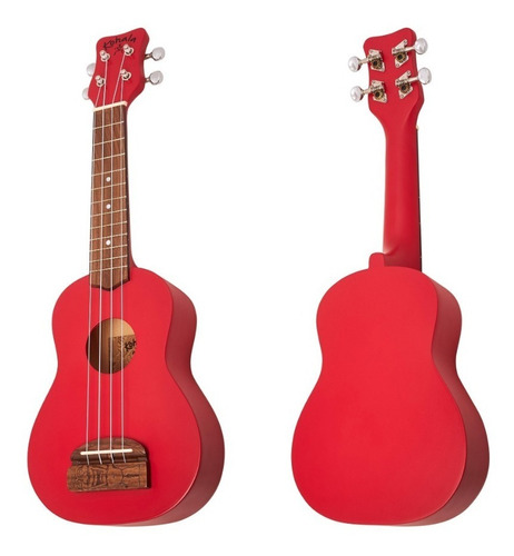 Ukelele Soprano Kohala Tiki Uke - Colores Amarillo Azul Rojo