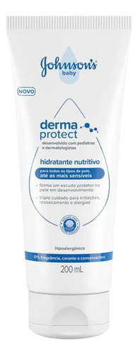 Hidratante Nutritivo Derma Protect 200ml Johnson's Baby