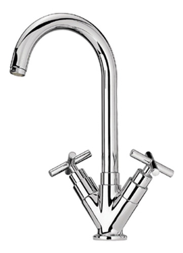 Luxe Single Agujero Llave Cocina Asa Cruz Whlx79572-c