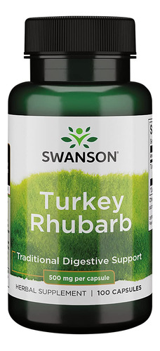 Swanson Ruibarbo De Pavo - Suplemento Herbario Para La Salu.