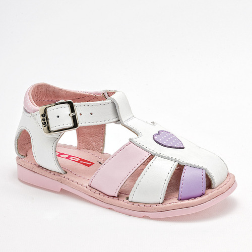 Sandalias Niña Dogi 5894 Blanco Rosa Lila