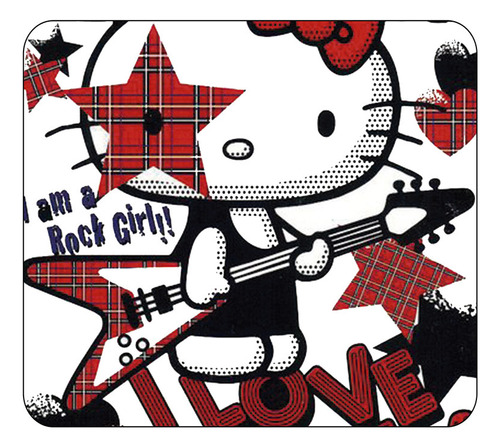Mouse Pad Hello Kitty Diseño Nena Chicas Guitarra Regalo 962