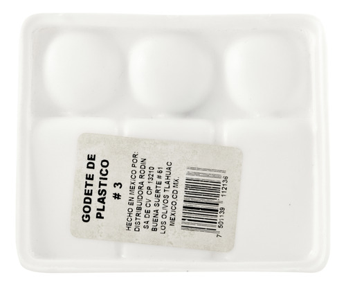 Godete De Plástico Rectangular Con 6 Cavidades Atl