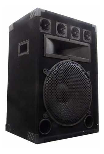 Imagen 3 de 10 de Combo Consola Potenciada 4ch C/usb + 2 Bafles 15 300w+ Mic