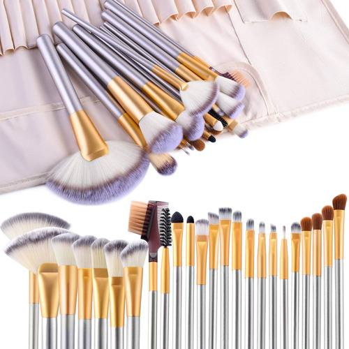 Make Up Brushes, Vander 24pcs Premium Cosmetic Makeup Bru Aa