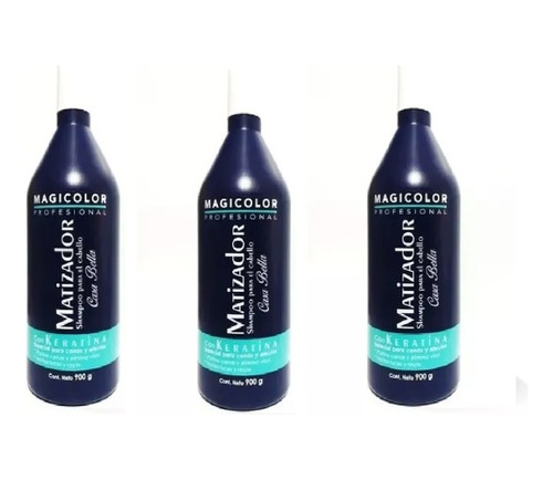 Shampoo Matizador Magicolor Keratina Morado 3 Pack