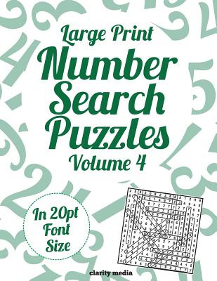Libro Large Print Number Search Puzzles Volume 4: 100 Num...