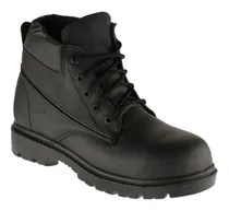 Comprar Botas Trabajo Hombre Piel Borcegui Casco Zapato Suela Hule Casual Uniforme Trabajo Rudo Negro Industrial