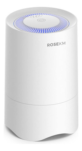 Rosekm Purificador De Aire Pequeño Para El Recámara Del Hogar, Computadora Personal, Mini Purificador De Aire, Purificador De Aire Hepa, Limpiador De Ambientadores Para Mascotas, Humo, Computadora