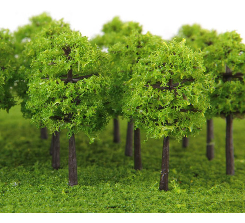 160 Piezas Árbol Tren Calle Ferrocarril Edificio Modelo