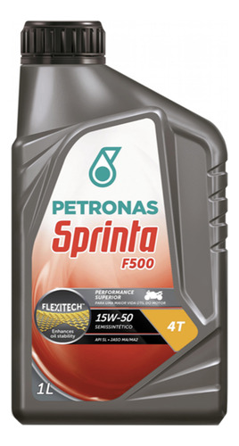 Aceite para motor Petronas semi-sintético 15W-50 para motos y cuatriciclos de 1 unidad