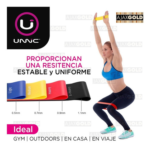 Imagen 4 de 9 de Tiraband Banda Circular Elastica Latex Fitness Yoga Tension