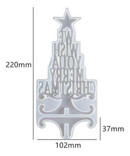 Molde De Resina Epoxídica Para Decoración Navideña Wish Jewe