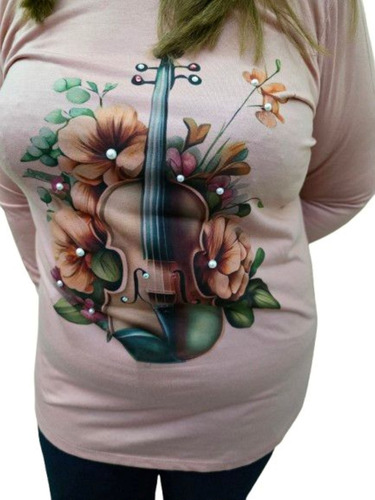 Remera Algodon Spum Sublimada Mangas L,personalizada T 1 A 8