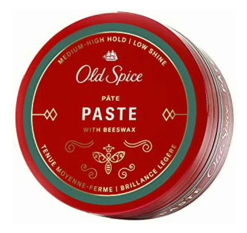 Old Spice Pasta Fijación Media Alta Con Brillo 63 G