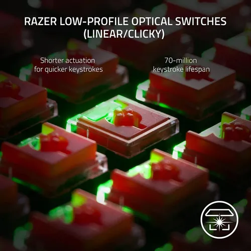 Teclado Para Pc Razer Inalambrico, Bluetooth, Rgb