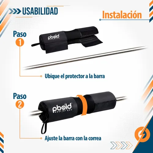 Almohadilla Para Barra De Gimnasio Protector Espuma Pbold