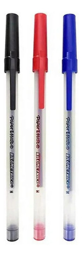 Kit 3 Caneta Esferografica Kilometrica Pop 1.0mm Papermate