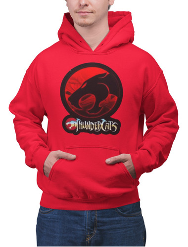 Poleron Unisex Thundercats Comic Felinos Logo Algodon Estampado