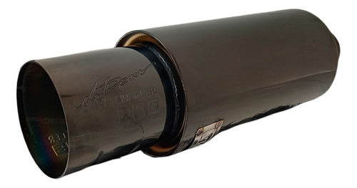 Resonador Muffler Hks Negro Acero Inoxidable Talla Xs