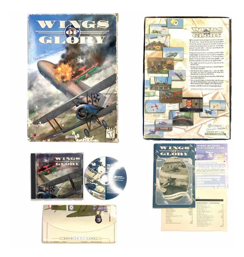 Wings Of Glory - Juego Original Pc Cd Big Box 1994 Simulador (Usado)