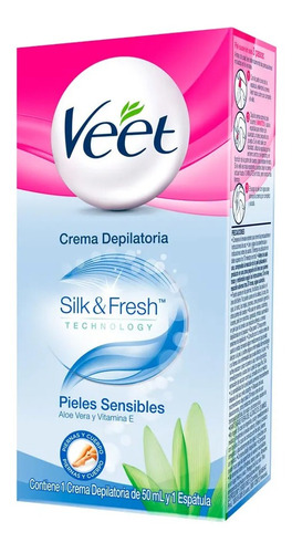 Crema Depilatoria Veet Piel Sensible X2 Unidades