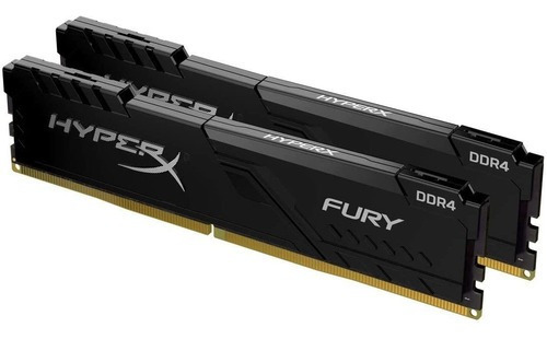 Memoria RAM Fury gamer color negro 64GB 2 HyperX HX434C17FB3K2/64