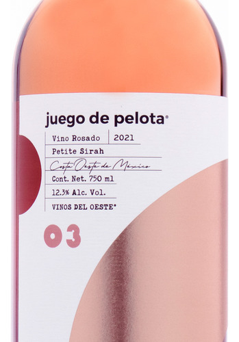 12 Botellas De Vino Rosado Juego De Pelota 03 Petite Sirah 7