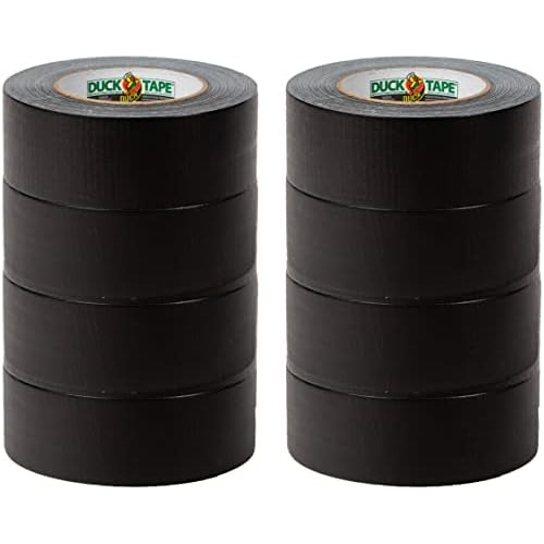 Brand Max Strength Duct Tape, Black, 8-roll Pack, 1.88 ...