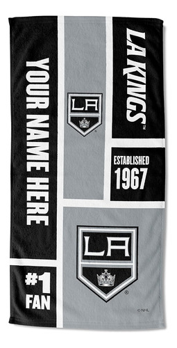 Toalla De Playa Personalizada De Nhl Angeles Kings, 30 ...