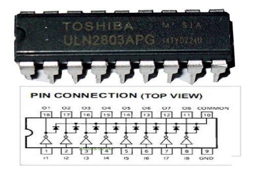 Uln2803 8 Darlington Transistor Array X10 Unidades